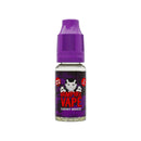 Vampire Vape Cherry Breeze e-liquid bottle with purple cap on a white background