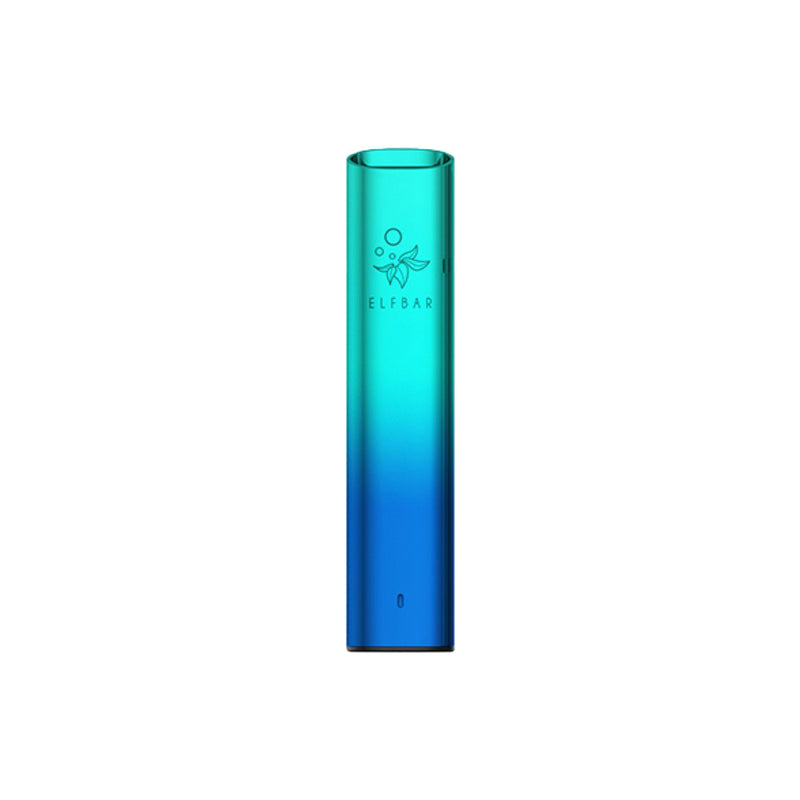 Elf Bar Mate 500 Aurora Blue vape pen on a white background