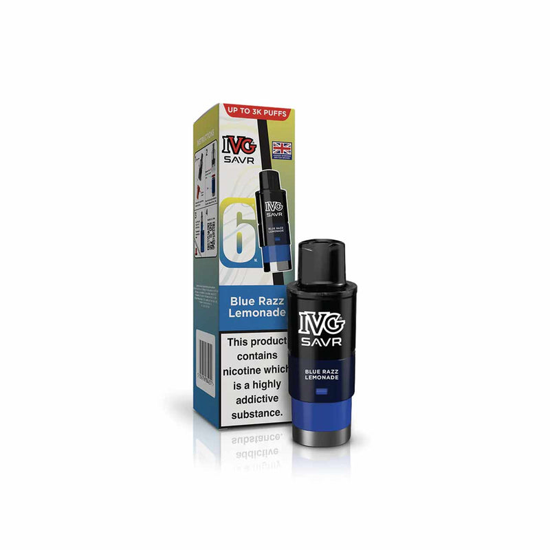 IVG SAVR Refill Pod Blue Razz Lemonade Flavour