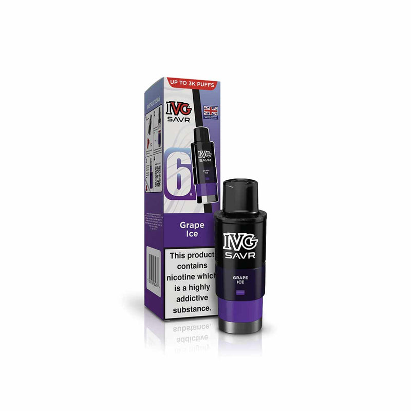 IVG SAVR Refill Pod Grape Ice Flavour