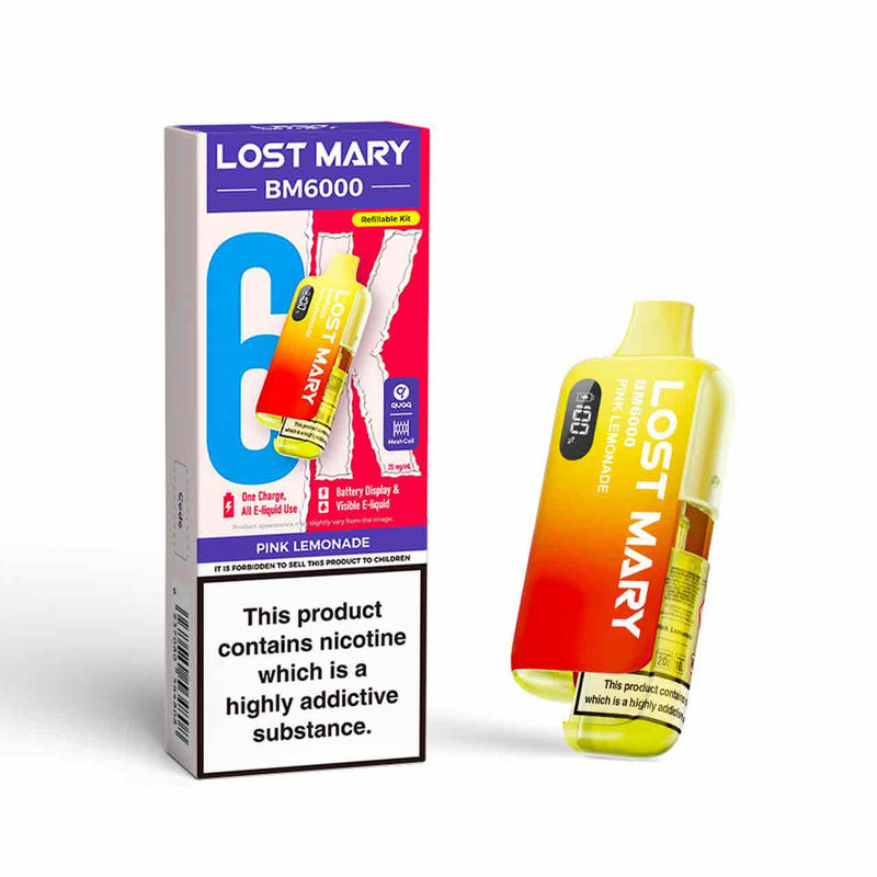 Lost Mary BM6000 Refillable Vape Kit 10.25 Lost Mary BM6000 Refillable Vape Kit 10.25