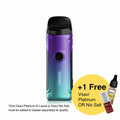 Smok Nord C Kit with a promotional offer for free Vsavi Platinum e-liquid on a white background
