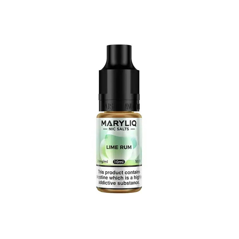 Maryliq 10ml Nic Salt Bottles by Lost Mary Lime Rum Flavour