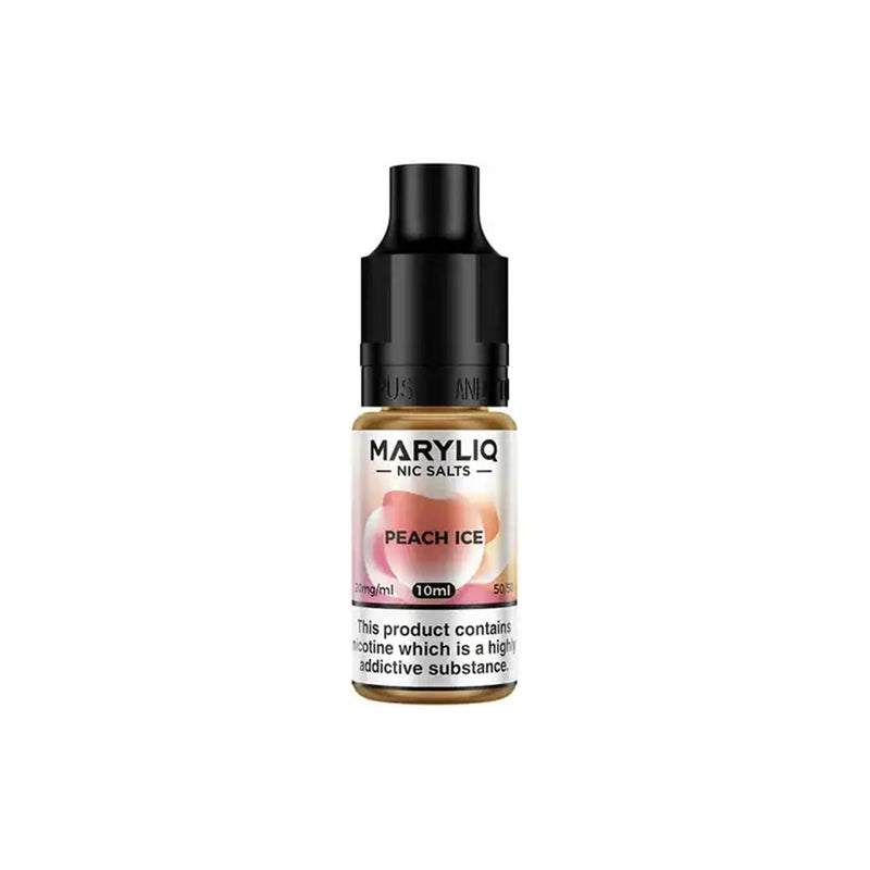 Maryliq 10ml Nic Salt Bottles by Lost Mary Peach Ice Flavour