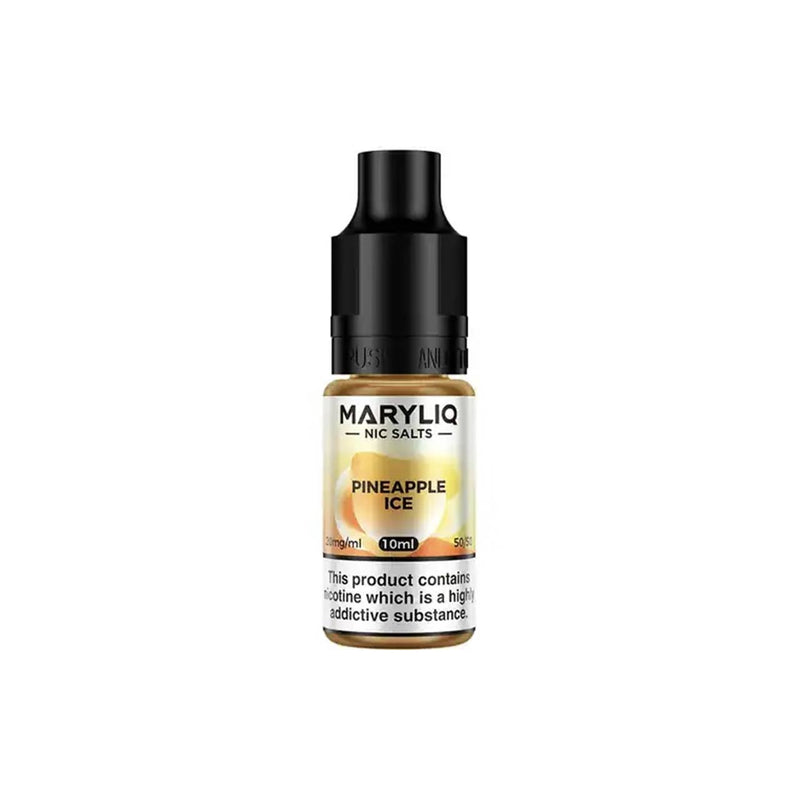 Maryliq 10ml Nic Salt Bottles by Lost Mary Pineapple Ice Flavour