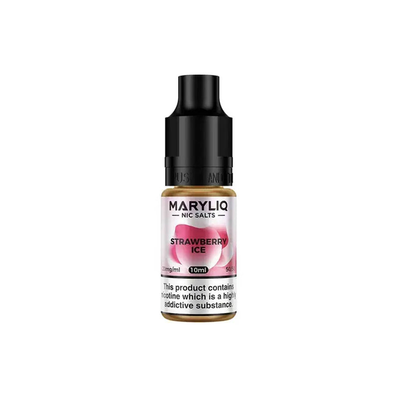 Maryliq 10ml Nic Salt Bottles by Lost Mary Strawberry Ice Flavour