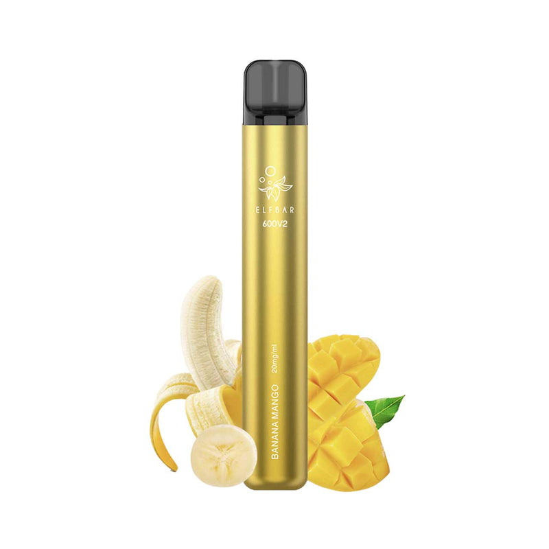 Elf Bar 600 V2 Disposable Vape banana mango