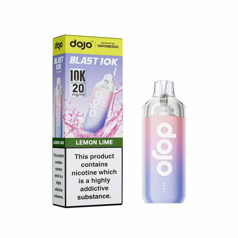 Vaporesso Dojo Blast 10K kit lemon lime white background