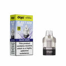 Vaporesso Dojo Blast 10K pod and packaging white background black grape
