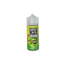 Double Drip Strawberry Kiwi vape juice bottle on a white background