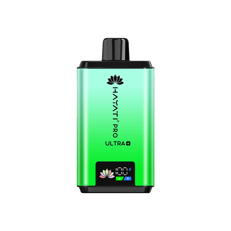 Hayati Pro Ultra Plus green electronic device with brand logo on a white background