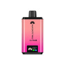 Hayati Pro Ultra Plus pink vape device with brand logo on a white background