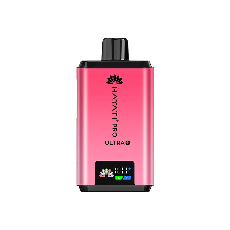 Hayati Pro Ultra Plus pink electronic device with brand logo on a white background