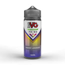 IVG Blue Ribbery Lemonade shortfill e-liquid bottle on a white background