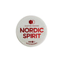 Nordic Spirit Raspberry nicotine pouches packaging on a white background
