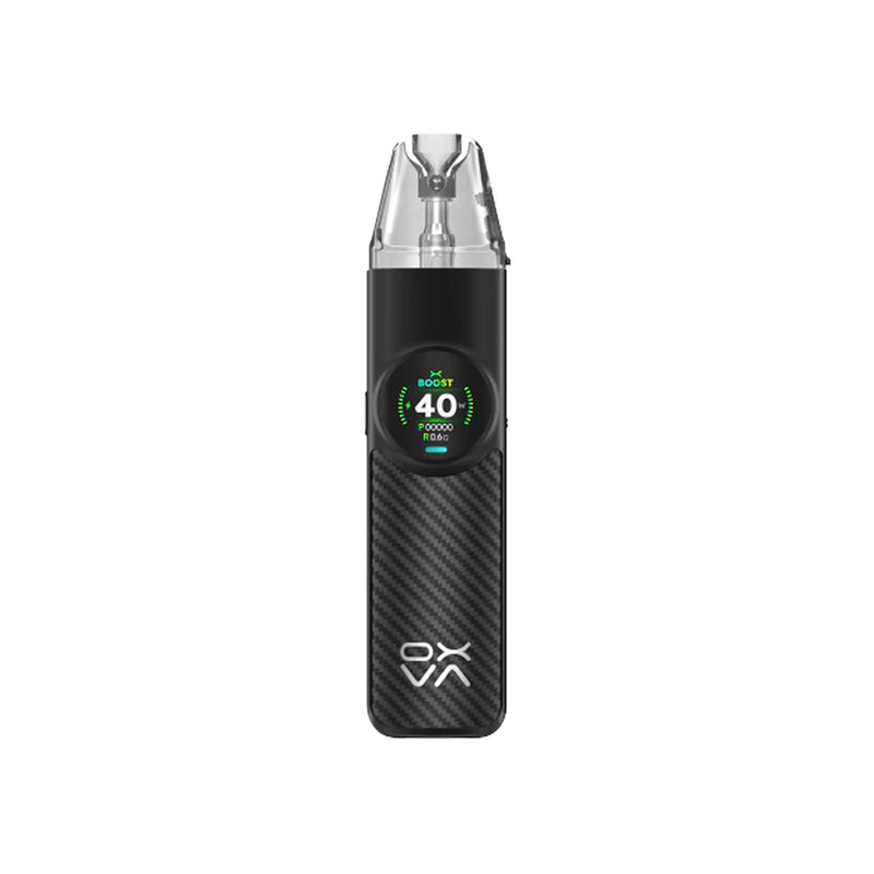 Oxva NeXlim black warrior vape kit white background