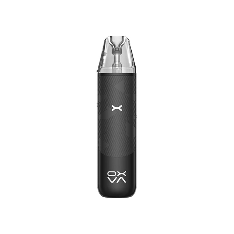 Oxva Nexlim Go silky black vape device on a white background