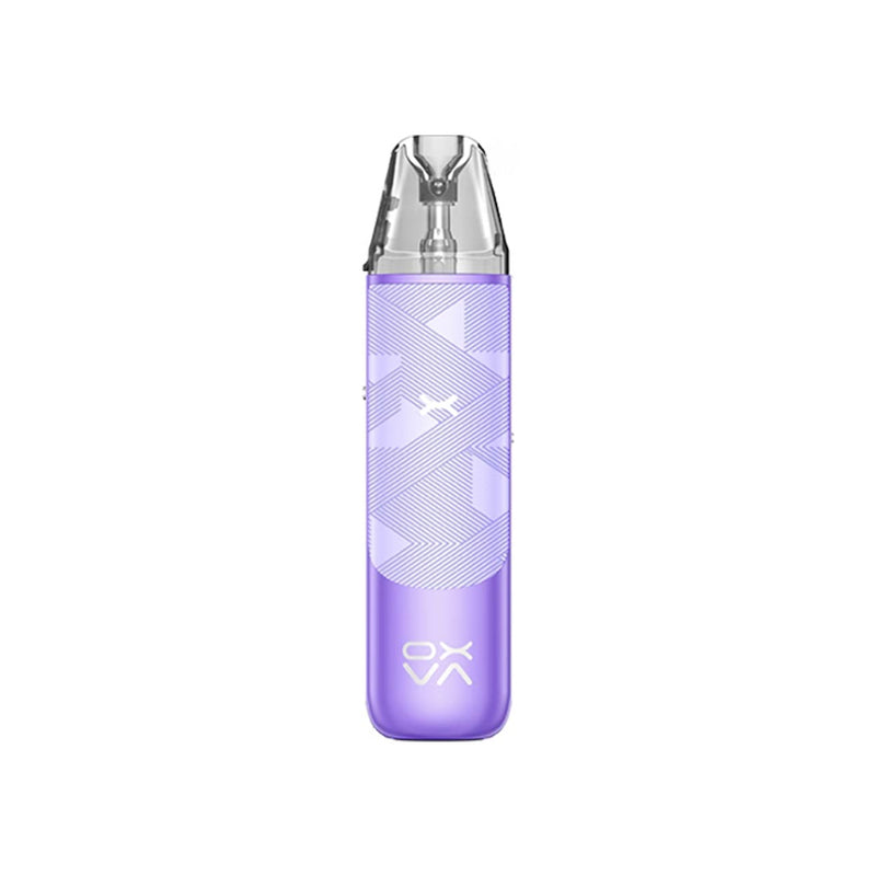 Oxva Nexlim Go silky purple vape device on a white background