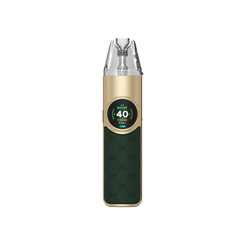 Oxva NeXlim pine green vape kit white background