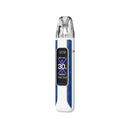 Sky blue Oxva Xlim Pro 3 vape device with digital display on a white background