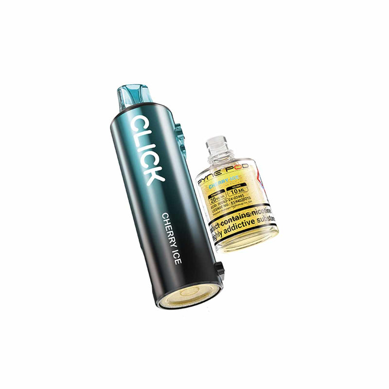 Pyne Pod Click refill pack cherry ice white background