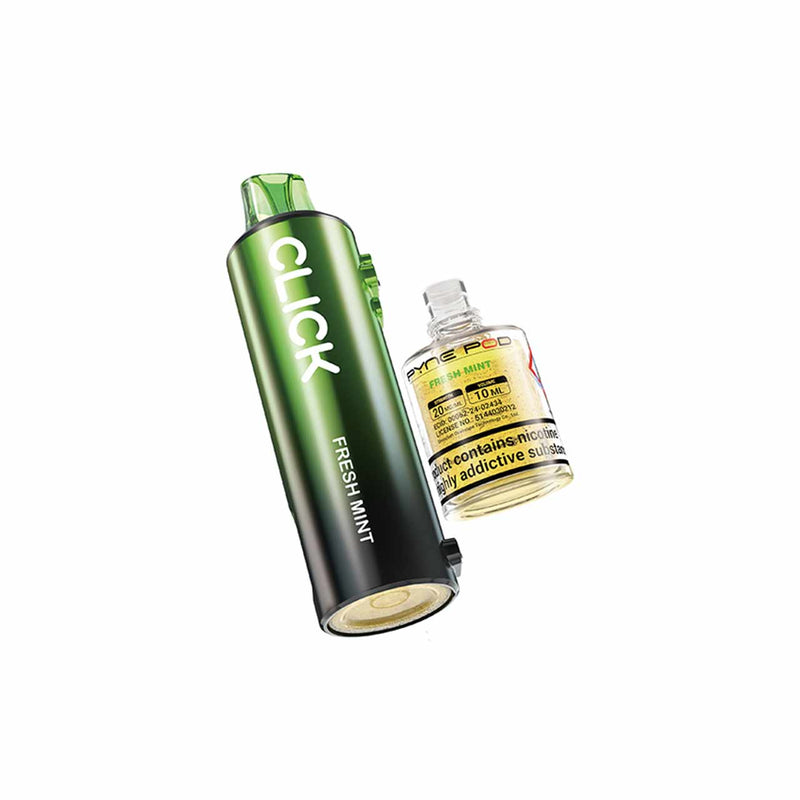 Pyne Pod Click refill pack fresh mint white background