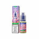 Ske Crystal Salts Blueberry Peach Ice vape juice bottle and packaging on a white background