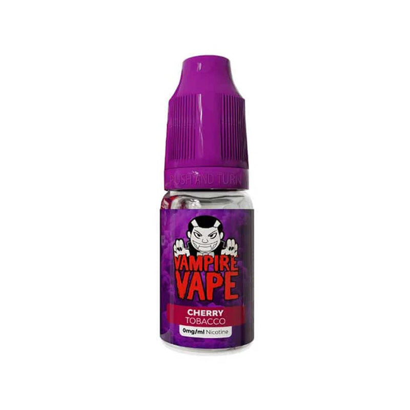 Vampire Vape Cherry Tobacco e-liquid bottle on a white background