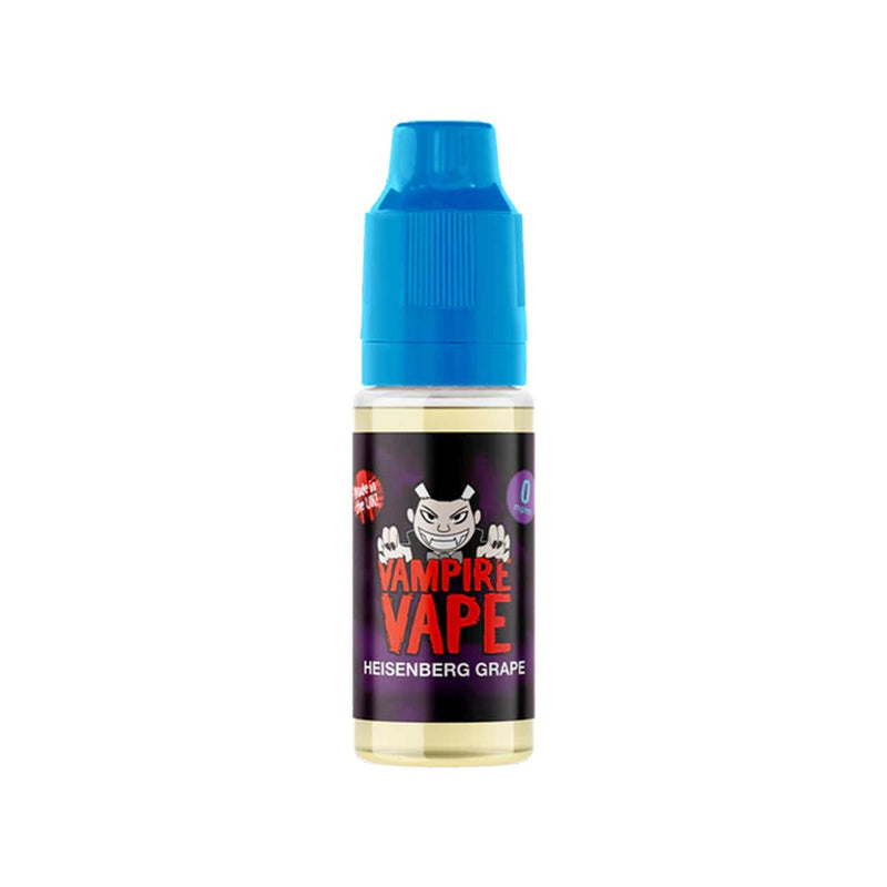 Vampire Vape Heisenberg Grape vape juice bottle on a white background