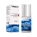Vsavi Blue Raspberry e-liquid bottle and packaging on a white background