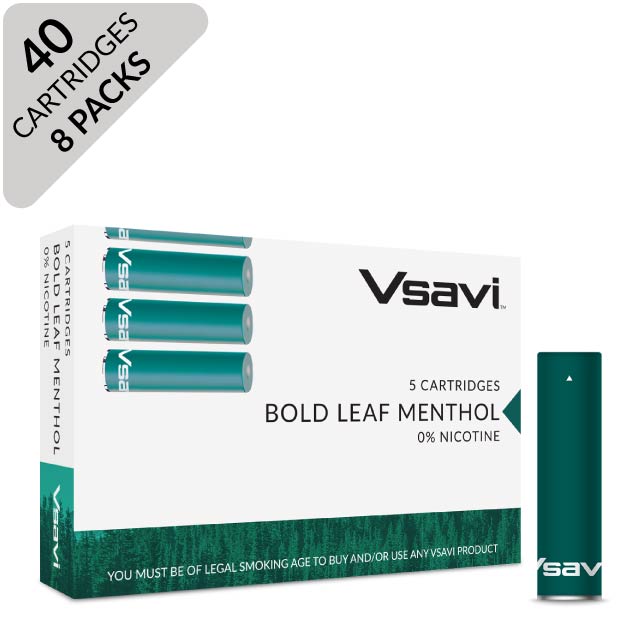VSAVI Classic Cartridges x 40 bold leaf menthol
