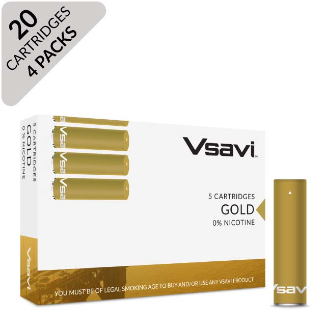 VSAVI Classic Cartridges x 20 gold tobacco