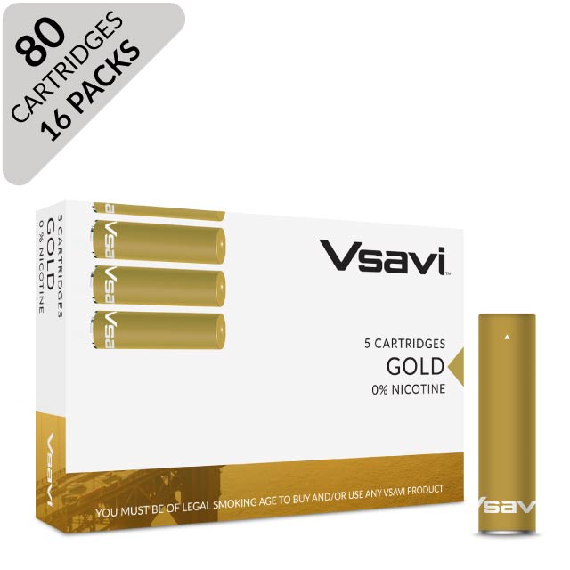 VSAVI Classic Cartridges x 80 gold tobacco
