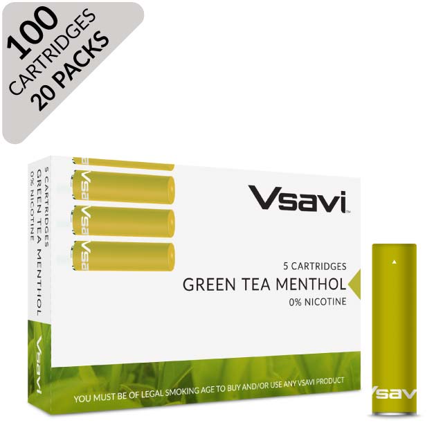 VSAVI Classic Cartridges x 100 green tea menthol