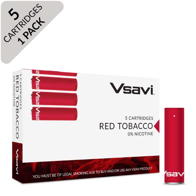 VSAVI Classic Cartridges x 5 red tobacco
